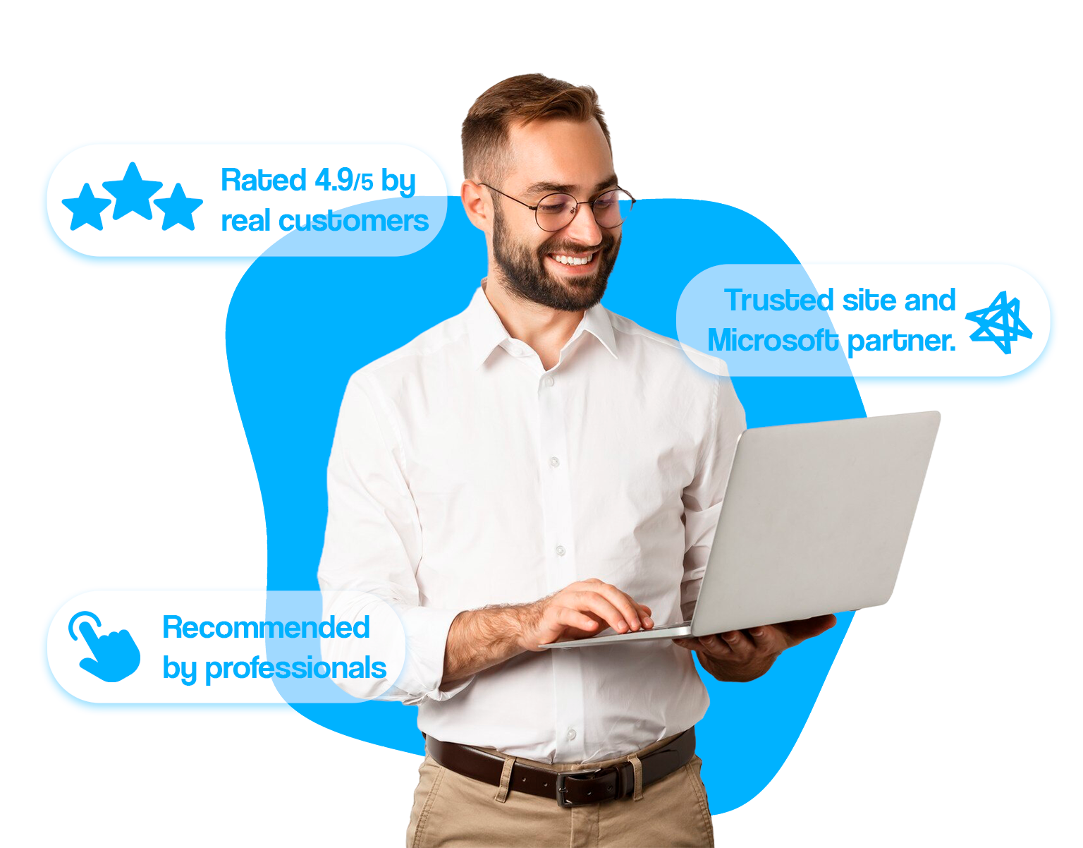 Ilustración de entrega digital de software